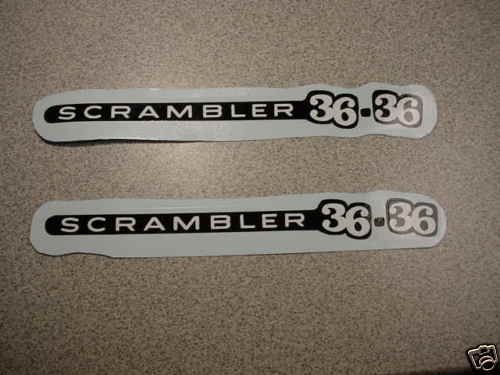 DECAL FOR SCHWINN SCRAMBLER 36  36 BMX 1978 TO 1980  