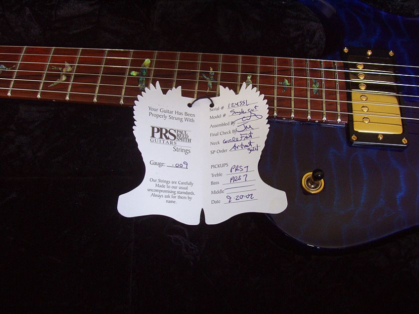 Paul Reed Smith PRS Singlecut Artist Package Guitar Royal Blue 2007 