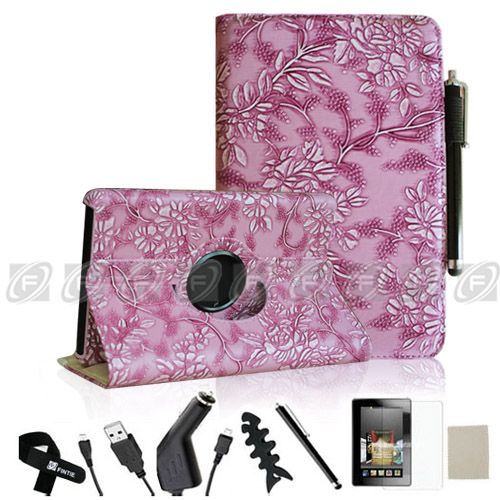   PU Leather Case Cover w/Stand for  Kindle Fire 7 Tablet  