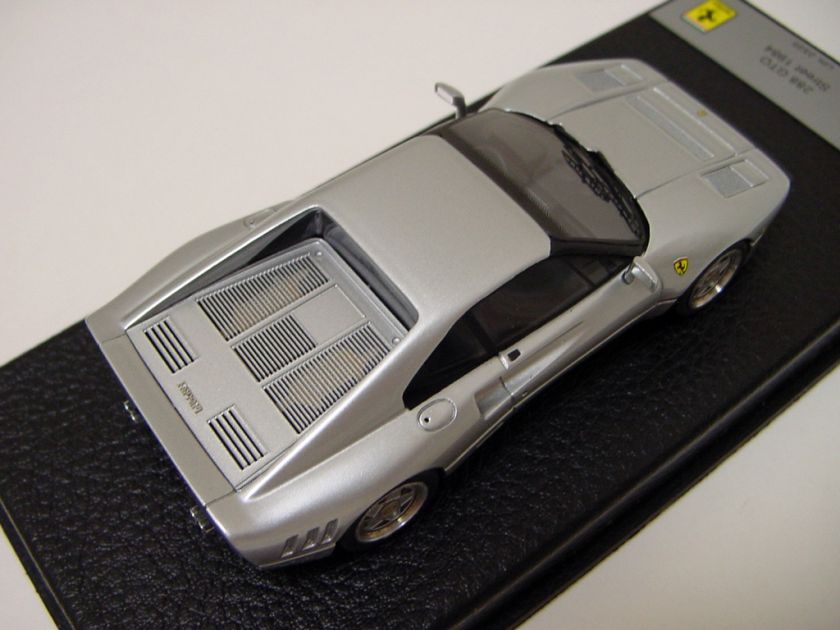 43 BBR Ferrari 288 GTO Silver LE 25 Leather Base Miniwerks  