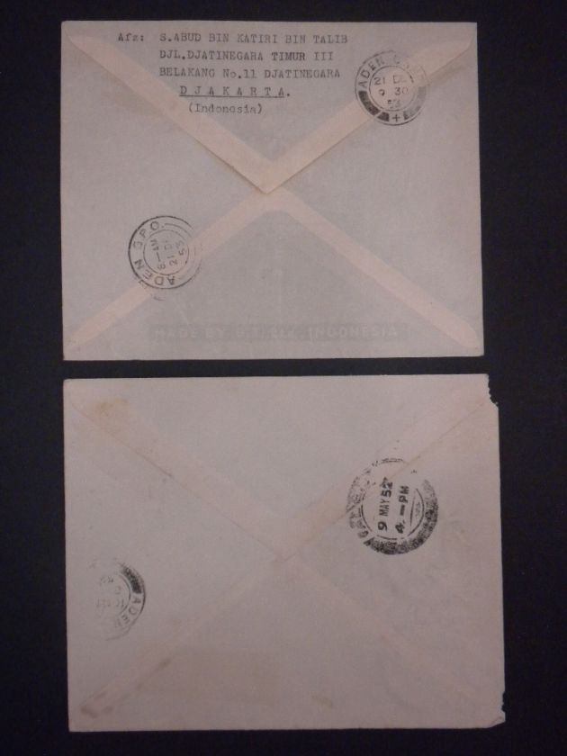 INDONESIA  Group of 15 Early covers all sent to Aden  
