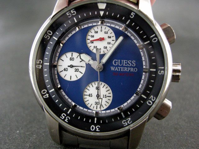   WATERPRO CHRONOGRAPH 50M RACING DIAL DATE QUARTZ MEN WATCH  