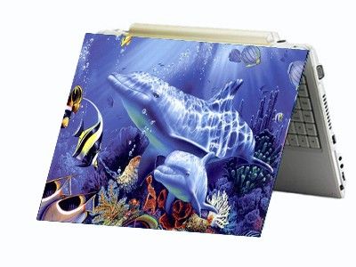 Dolphins Ocean Laptop Notebook Sticker Skin Decal Cover  