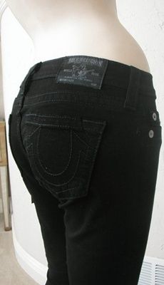 NWT True Religion Casey legging jeans in Super Vixen/Black  