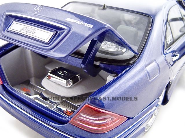 MERCEDES S55 AMG PLAYERZ BLUE 118 DIECAST MODEL  