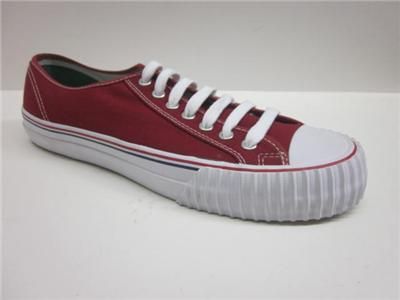 PF. Flyers Mens Shoes Center Low MC1002 Red Canvas  