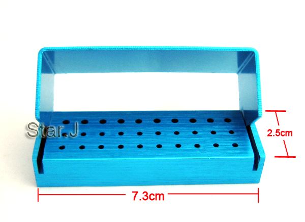   quality dental bur block with cover 30 holes 20 holes for fg bur point