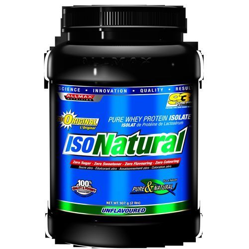 AllMax IsoNatural   Whey Protein Isolate Unflavored 2 lbs   Natural 