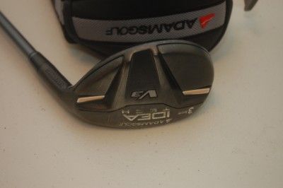 Adams Idea Tech V3 3 Hybrid Fairway Wood Senior Lite Flex w/Headcover 