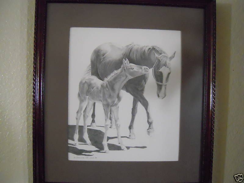 Sheri Greves Neilson Pencil Art Her Pride and Joy Sgd  