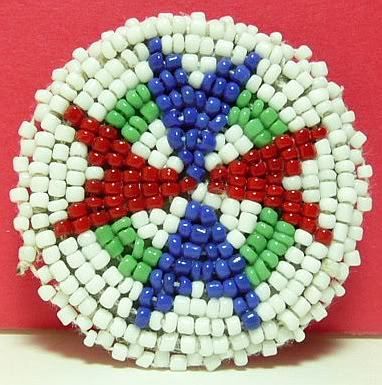 inch Beaded Rosette bead beadwork craft 13B 1.5  