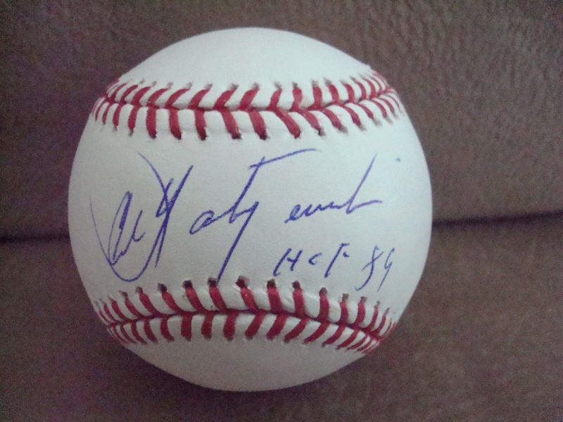 Carl Yastrzemski AUTOGRAPH STEINER M.L.BASEBALL HOF 89  