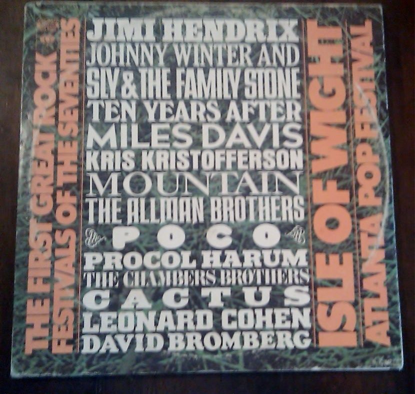 Isle of Wight Pop Festival Vintage Vinyl Record Hendrix  