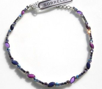 SORRELLI PURPLE RAIN CRYSTAL VINTAGE NECKLACE  