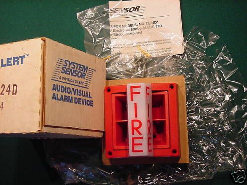 System Sensor SS 24D SS 24 Strobe Horn Multi Alert  