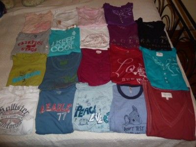   17 American Eagle, Hollister, Aerie, Abercrombie & Fitch T Shirts M/L