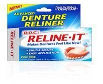 Denture Reliner Emergency Repair Kit Zinc Free Makes Them New & Snug 