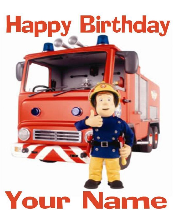 Fireman Sam   1   Edible Cake Topper   $3.00 shipping  