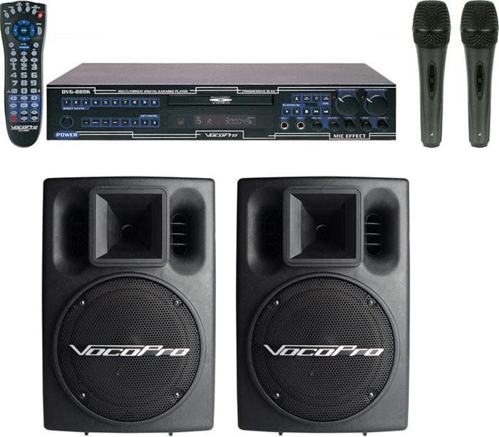 Vocopro PRO START 400 w Active Speaker Pair/Disc Player  