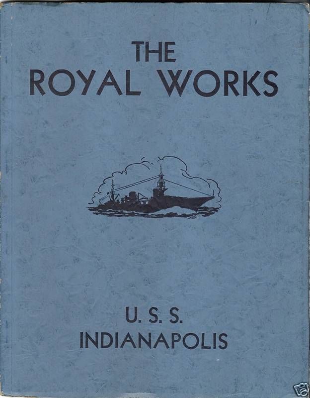 USS INDIANAPOLIS 1933 shakedown cruise book ROYAL WORKS  