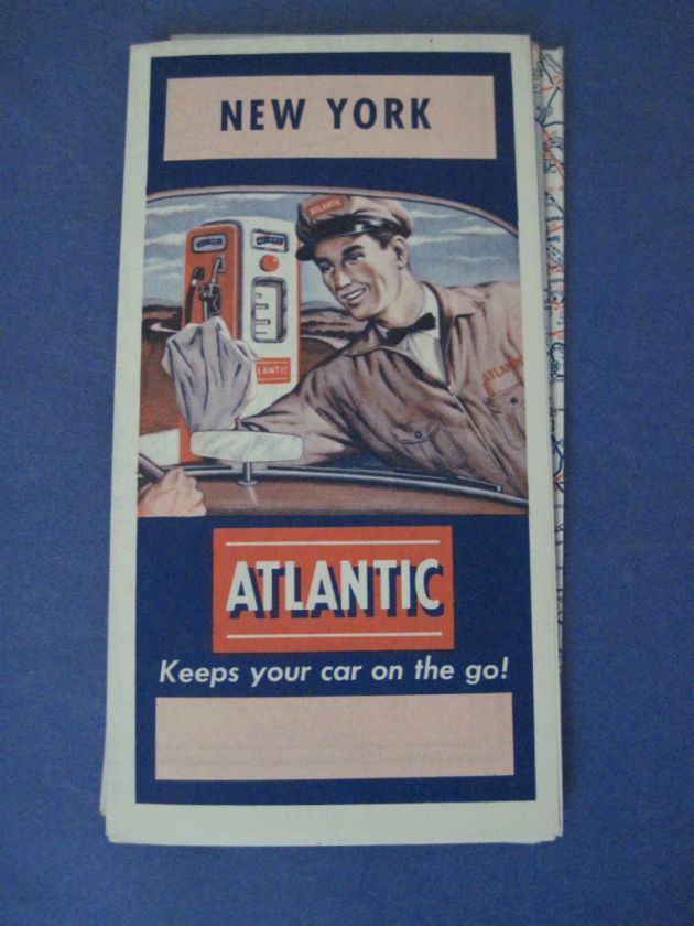 1952 Atlantic Road Map Hi Arc White Flash  