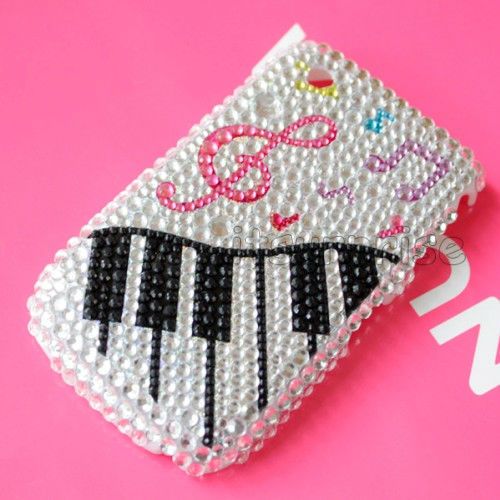   Diamond Hard Case Cover Colors Music for Blackberry Curve 8520 9300