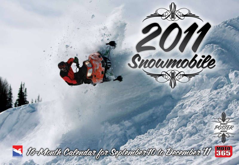 2011 SNOWMOBILE CALENDAR artic cat polaris yamaha sled  