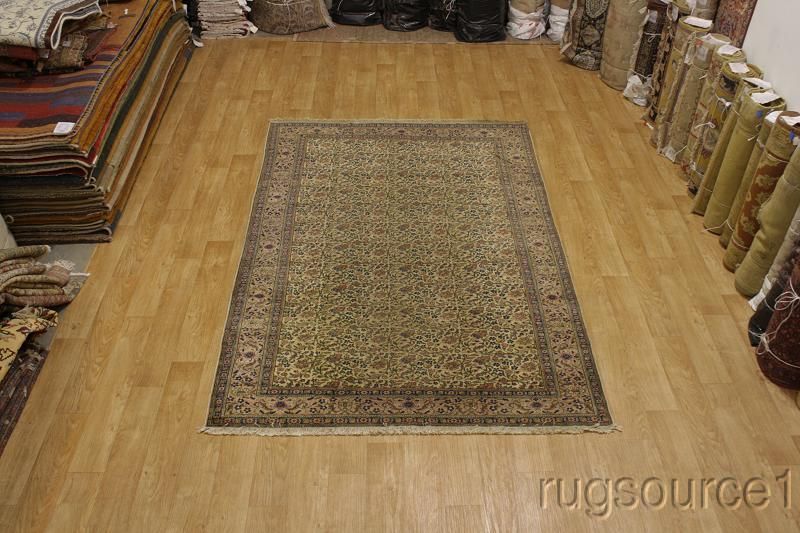   ANTIQUE FLORAL 6X9 SAROUK PERSIAN ORIENTAL AREA RUG WOOL CARPET  