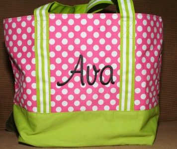 Monogrammed Bridesmaid,Grocery,Teacher, Baby Tote 3 colors  