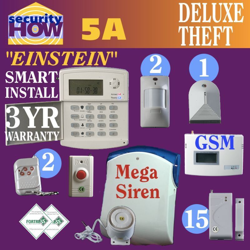 Home Security House Alarm System. w/ Cell Dialer New 5A  