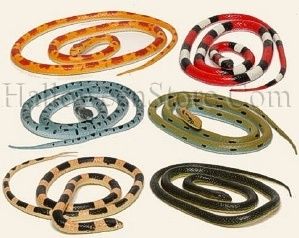 55 Fake Grass Snake Prop Different Colors and Designs  