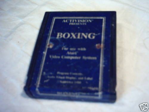 ATARI 2600 GAME; BOXING Blue Label R 3 Activision RARE  