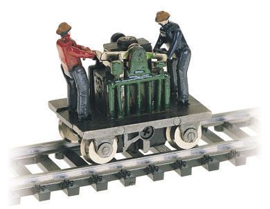 Bachmann Trains HO 46202 Gandy Dancer Operating Hand Car 022899462028 