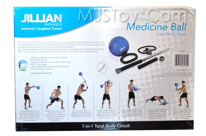 NIB Jillian Michaels Ultimate Medicine Ball Cross Training System 7 in 