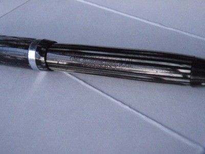 VTG SHEAFFER PEN LIFETIME NIB WHITE DOT BLACK PEARL GREEN STRIATED 