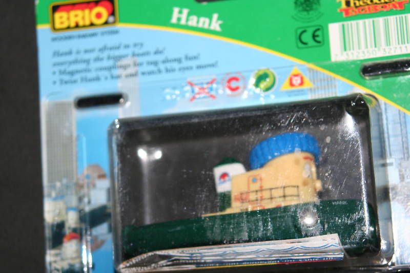 nip BRIO HANK BARGE wooden~ Fits Train Tracks  