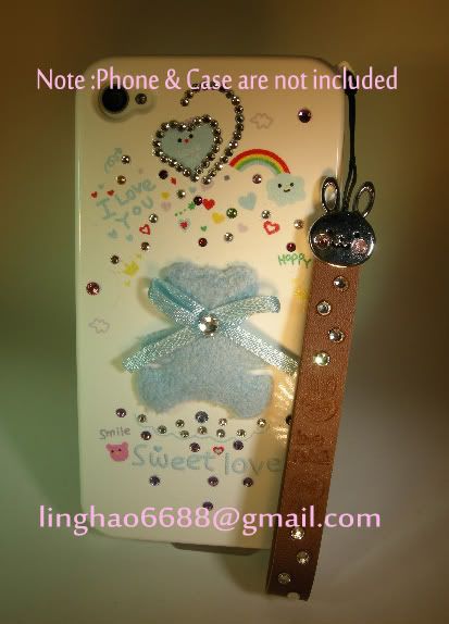   Swarovski Elements Lovely Brown Rabbit Mobils Cellphone String  