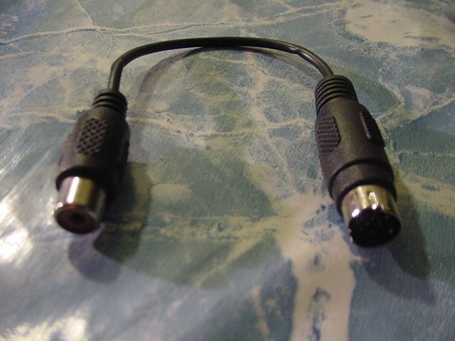 NEW DELL TV OUT CABLE S VIDEO TO COAXIAL ADAPTER 3848P  