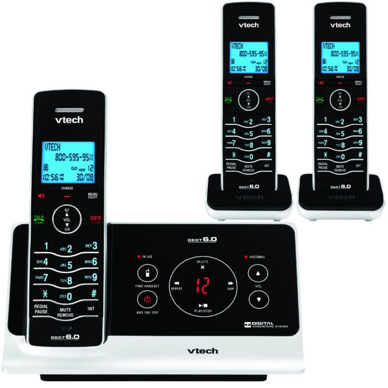 Vtech LS6225 DECT6.0 Caller ID Dig. Answerer 3 Handsets 735078014764 