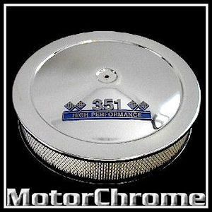 Chrome Ford 351 Emblem Air Cleaner Cleveland Windsor  