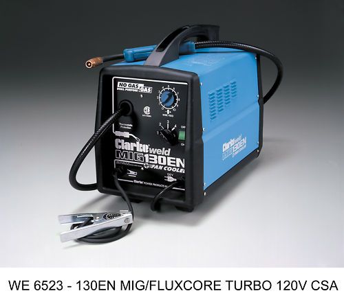 Clarke 130EN mig/fluxcore 110V welder WE6523 new  