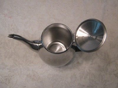   BARTON 18/8 STAINLESS STEEL TEAPOT COFFEE POT WRAPPED HANDLE  