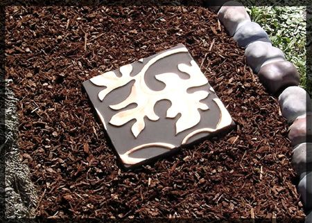 LEAF GARDEN STEPPING STONE PAVER CONCRETE, CEMENT MOLD  