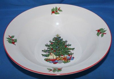 Cuthbertson American Christmas Tree China Dinnerware Serving Round 
