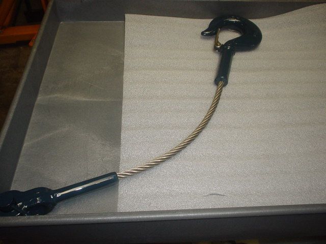 Crosby Single Leg Wire Rope Assembly / Hook P5J 33” Long  