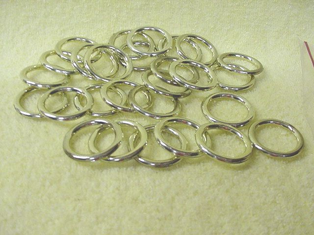 Cafe Curtain Rod Rings  Plastic   Gold Tone   27 pcs   Original  