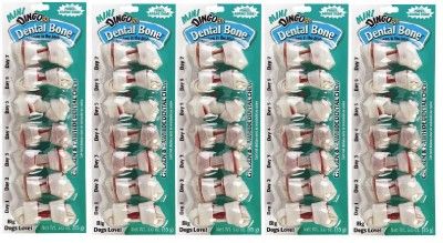 Dingo Dental Mini Dog Bones (5) 7pks 35 Rawhide Treats  