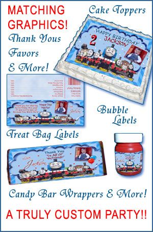   TANK ENGINE TRAIN TICKET BIRTHDAY PARTY INVITATIONS CUSTOM BOYS GIRLS