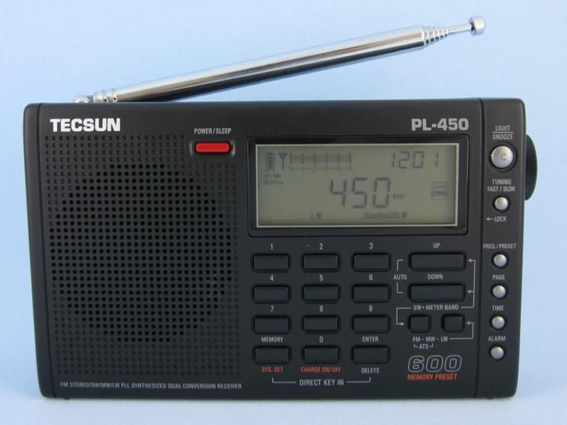 tecsun pl 450 fm stereo sw lw mw pll digital dual conversion receiver 