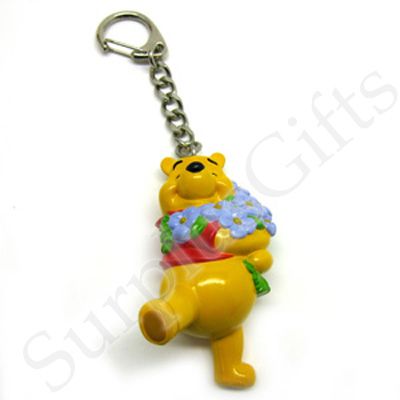 Disney Winnie The Pooh PVC Full Figurine Key Ring  